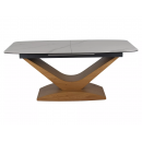 Стол обеденный SIGNAL DOLCE Ceramic Statuario Venato белый/дуб 180-240/95